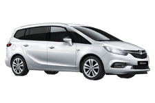Car Hire Ewell - Vauxhall Zafira 5 + 2 - Minibus hire Ewell